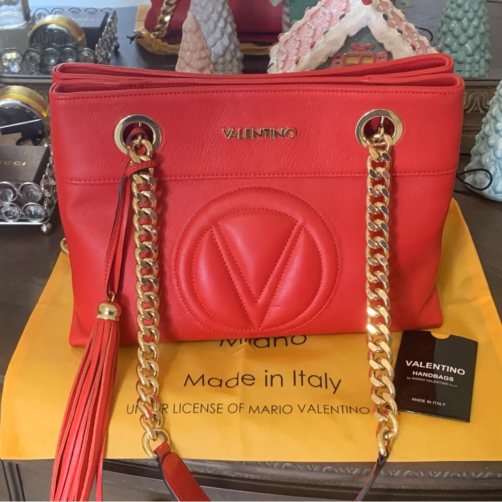 Valentino bag in red, never used